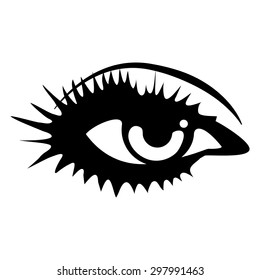 Eye-drawn ink.