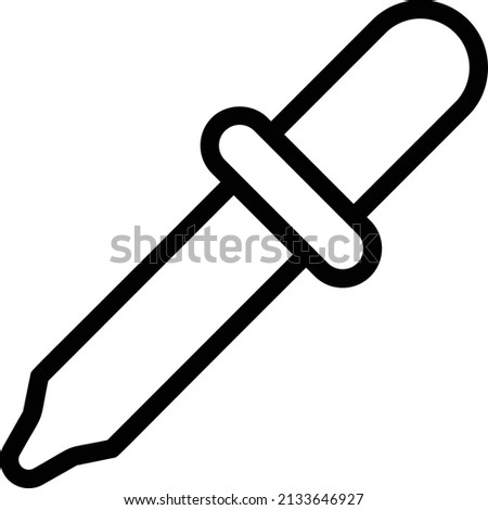 Eyedroper Icon, Design Thinking Sign And Symbol Isolated On White Background.