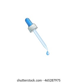 Eyedropper dispenser of medicines, a neat application of the substance drop by drop. 