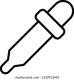 Eyedropper Icon, Art And Design Sign And Symbol Isolated On White Background.