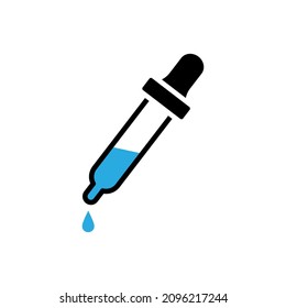 Eyedropper icon design template vector
