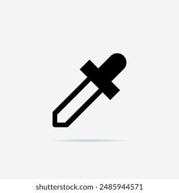 Eyedropper icon flat. Vector Eyedropper symbol