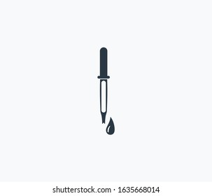 Eyedropper icon isolated on clean background. Eyedropper icon concept drawing icon in modern style. Vector illustration for your web mobile logo app UI design.
