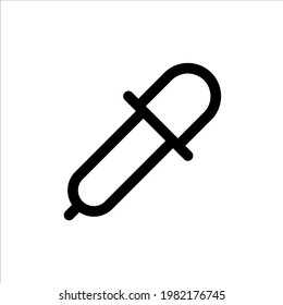 Eyedropper icon with line style