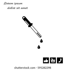 eyedropper icon. vector illustration
