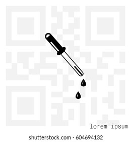eyedropper icon. vector illustration