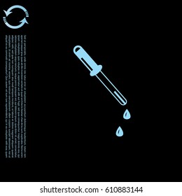 eyedropper icon. vector illustration