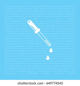 eyedropper icon. vector illustration