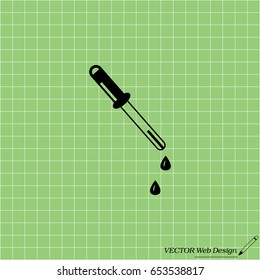 eyedropper icon. vector illustration