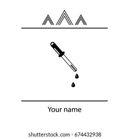 eyedropper icon. vector illustration