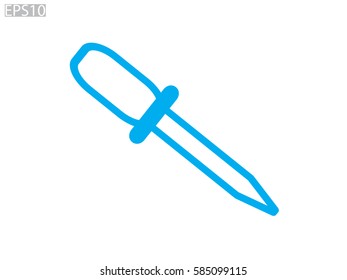 eyedropper icon, vector illustration eps10