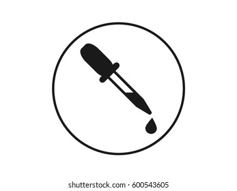 eyedropper icon, vector illustration eps10
