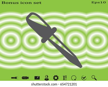 eyedropper icon, vector illustration eps10