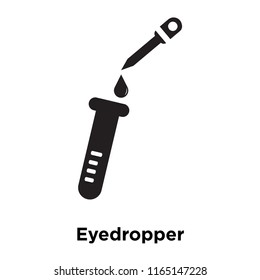 Eyedropper icon vector isolated on white background, Eyedropper transparent sign , medical health symbols