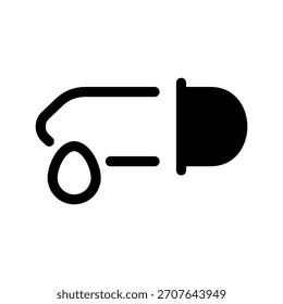 Ilustração de design de símbolo de vetor de ícone de conta-gotas