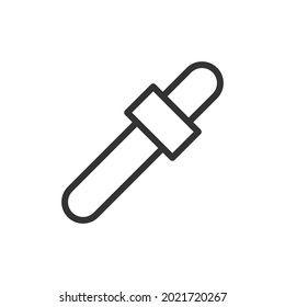 Eyedropper line icon. Web symbol for web and apps. Sign design in outline style. Eyedropper stroke object.