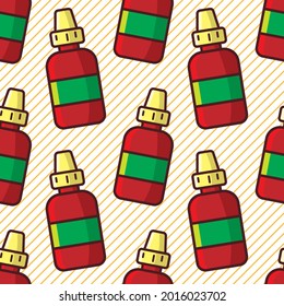 eyedropper seamless pattern vector illustration 