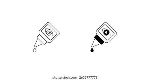 eyedropper set icon with white background vector stock illustration