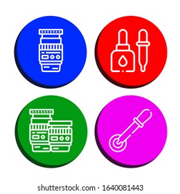 eyedropper simple icons set. Contains such icons as Lens, Eyedropper, Pipette, can be used for web, mobile and logo