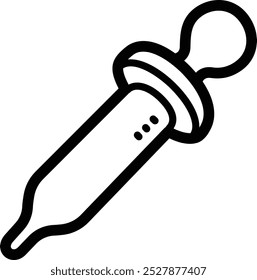 Eyedropper tool doodle vector icon and illustration