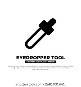 Eyedropper tool icon vector design. tool for design. Design element. Eyedropper tool silhouette. Design tool icon vector illustration