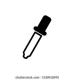 Eyedropper vector flat pictogram illustration isolated on white background.