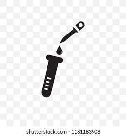Eyedropper vector icon isolated on transparent background, Eyedropper logo concept