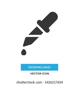 Eyedropper vector icon, simple sign for web site and mobile app.