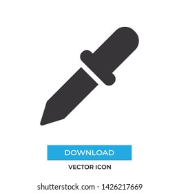 Eyedropper vector icon, simple sign for web site and mobile app.