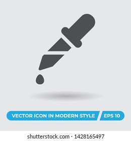 Eyedropper vector icon, simple sign for web site and mobile app.