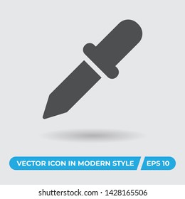 Eyedropper vector icon, simple sign for web site and mobile app.