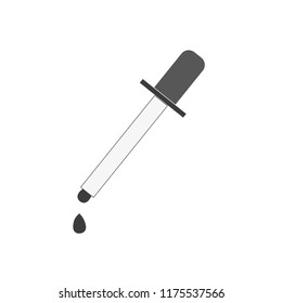 eyedropper, vector illustration isolated on white background.