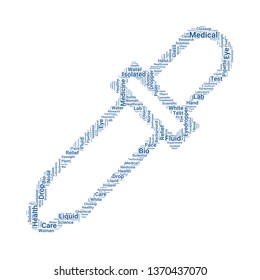 eyedropper word cloud. tag cloud about eyedropper
