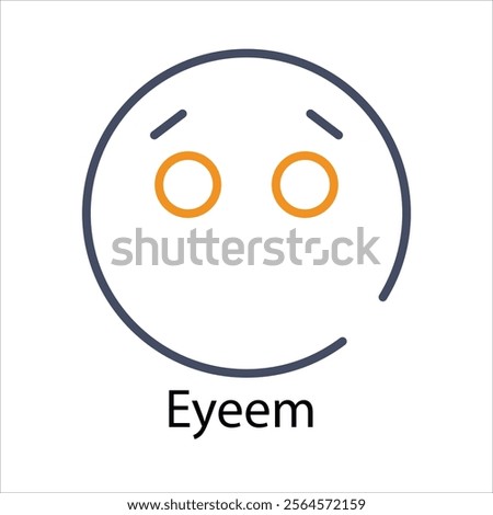 Eyeem Icons thin line and glyph vector icon stock illustration