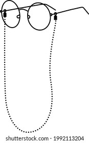 Eyeglass Chains , vector illustration