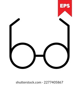 eyeglass icon in eps format