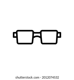Icono de Eyeglass, gráficos de vectores de línea