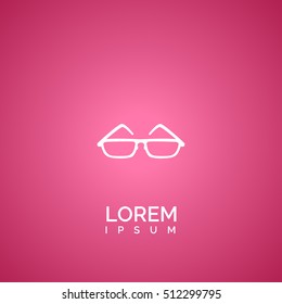 eyeglass icon. eyeglass logo