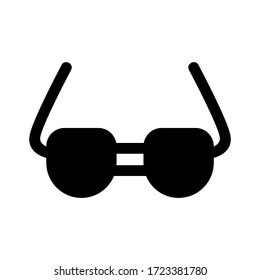 eyeglass icon or logo isolated sign symbol vector illustration - high quality black style vector icons
