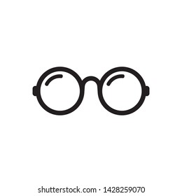 eyeglass icon, optic icon vector