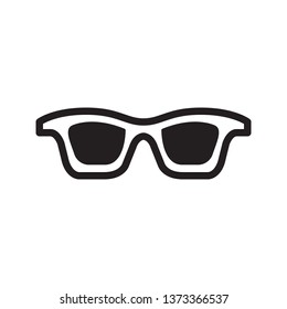 Eyeglass icon in trendy flat style design. Vector graphic illustration. Eyeglass icon for website design, logo, app, and ui. Vector file. EPS 10.