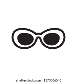 Eyeglass icon in trendy flat style design. Vector graphic illustration. Eyeglass icon for website design, logo, app, and ui. Vector file. EPS 10.