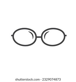 eyeglass icon vector element design template web