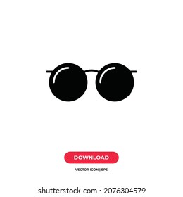 Eyeglass icon vector. Glasses sign