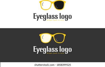 Eyeglass Logo Designeyeglass Creative Spectacles Logo Stock Vector 