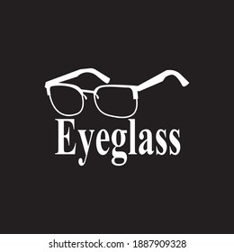 Eyeglass logo vector template illustration