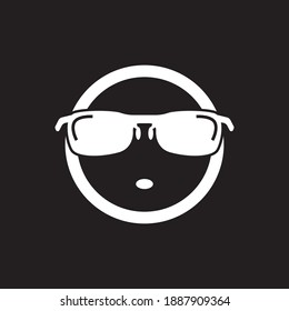 Eyeglass-Logo, Vektorgrafik-Vorlage