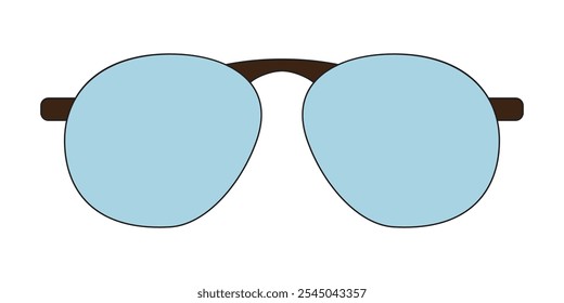 Eyeglass. Optical. Goggles. Eyewear. Sunglasses. Illustration. Vector