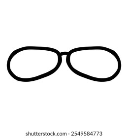 eyeglass, simple vector hand draw doodle
