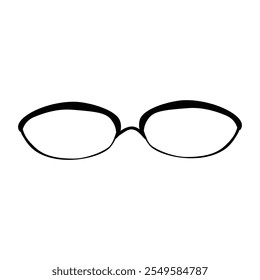 eyeglass, simple vector hand draw doodle
